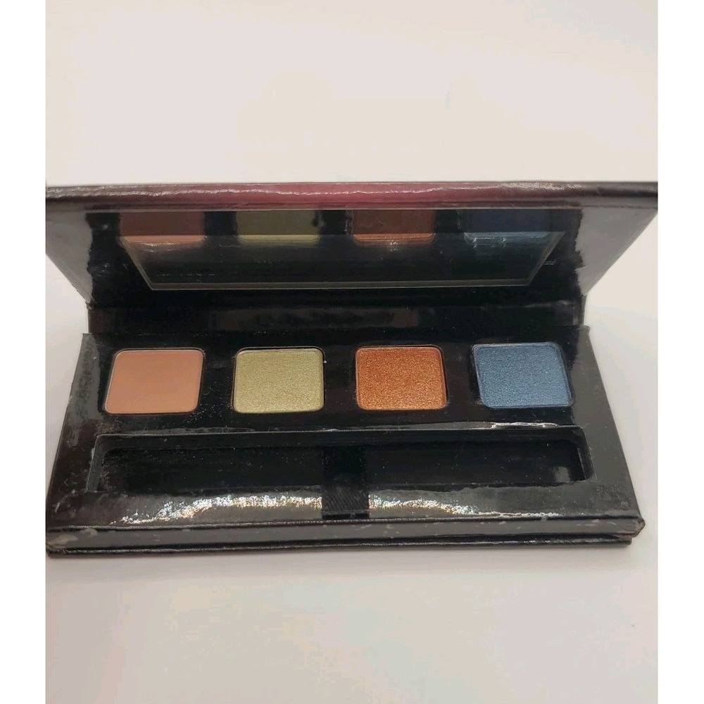 Mary Kay Mini Mineral Eye Color Quad Silky Caramel Lemongrass Amber Blaze Denim - Picture 2 of 4